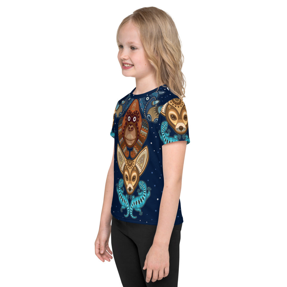 Fennic Fox & Friends Animal Totem - Premium Stretchy Toddler Shirt