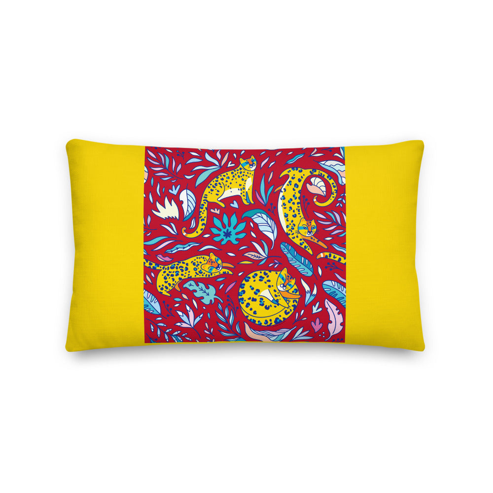 Premium Stuffed Pillow - Silly Tigers