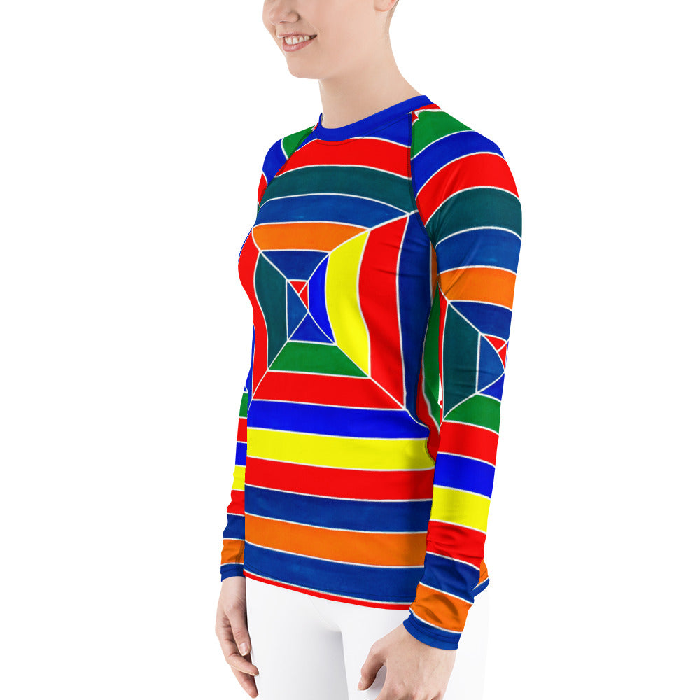 Premium Rash Guard - Abstract Stripes