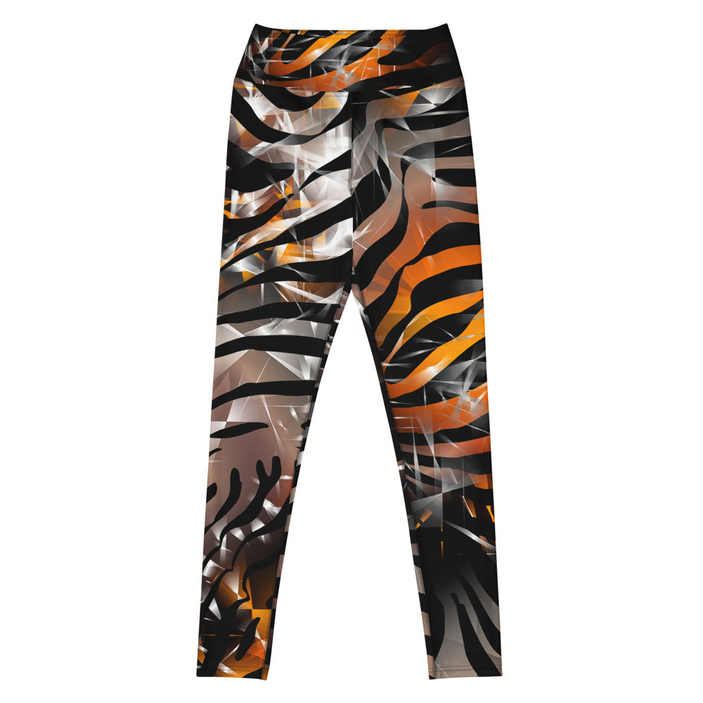 Orange Zebra - Woman's Leggings