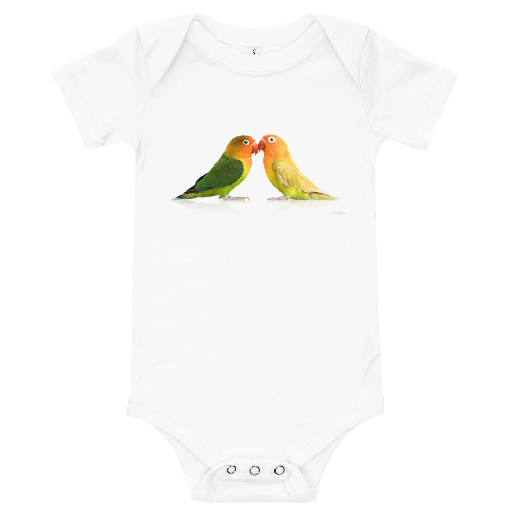 Light Soft Baby Bodysuit - Love Birds