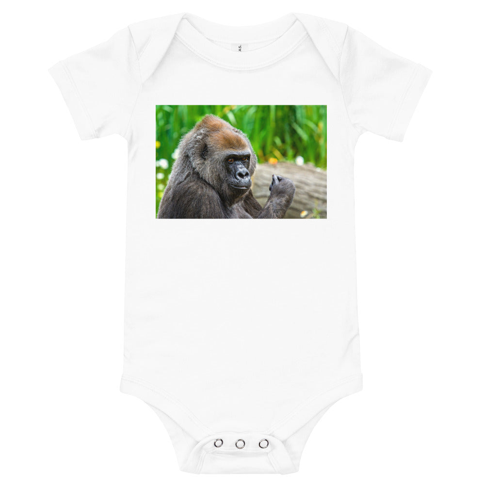 Light Soft Baby Bodysuit - Young Gorilla