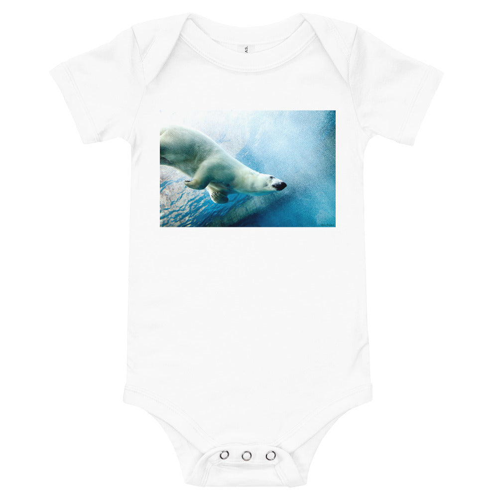 Light Soft Baby Bodysuit - Polar Dip