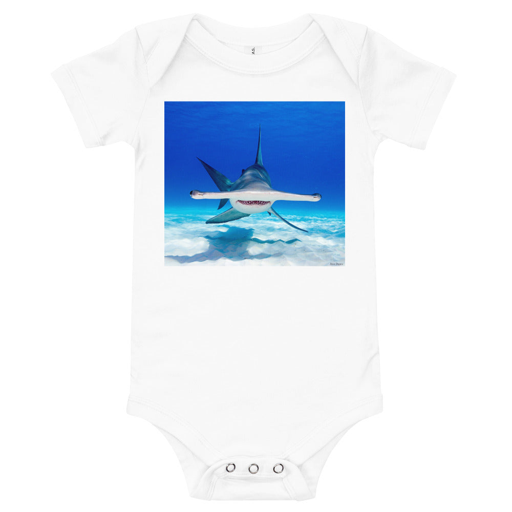 Light Soft Baby Bodysuit - Hammerhead Dead Ahead