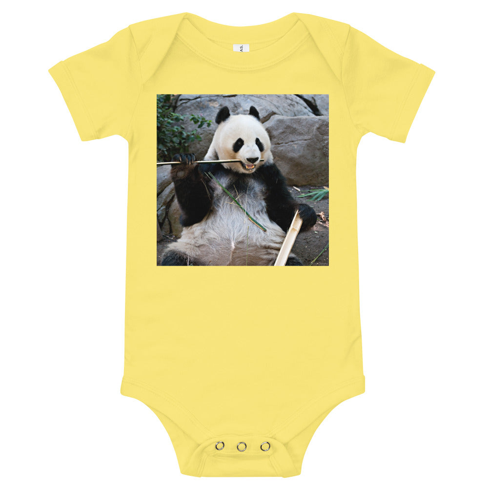 Light Soft Baby Bodysuit - Bamboo Panda