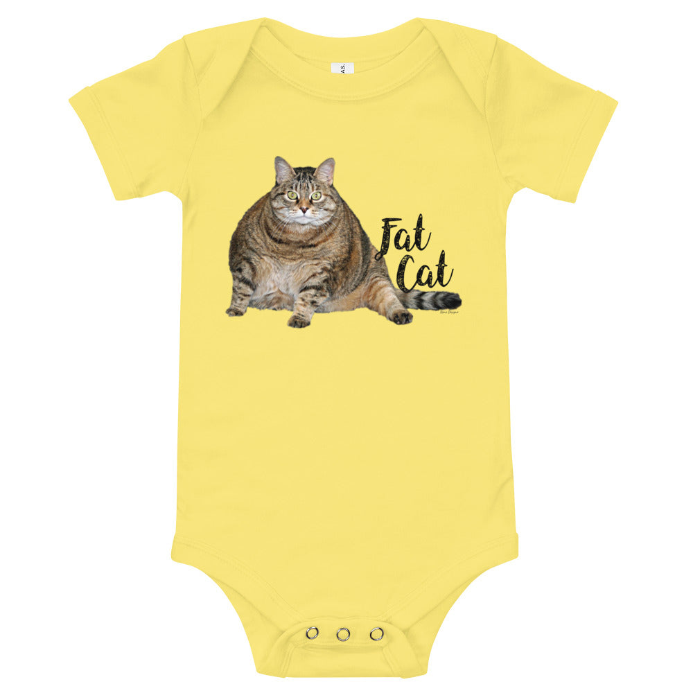 Light Soft Baby Bodysuit - Fat Cat