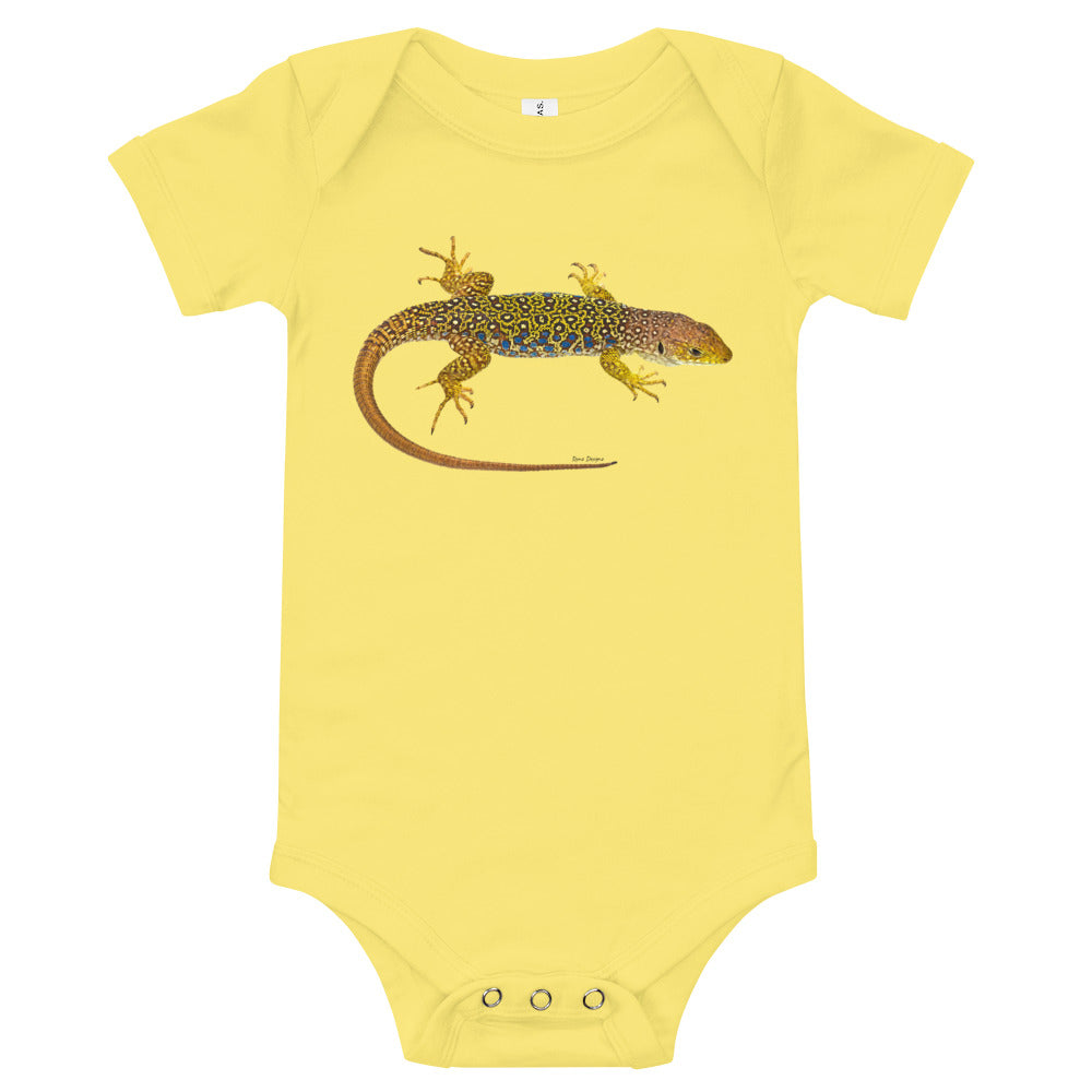 Light Soft Baby Bodysuit - Lizard