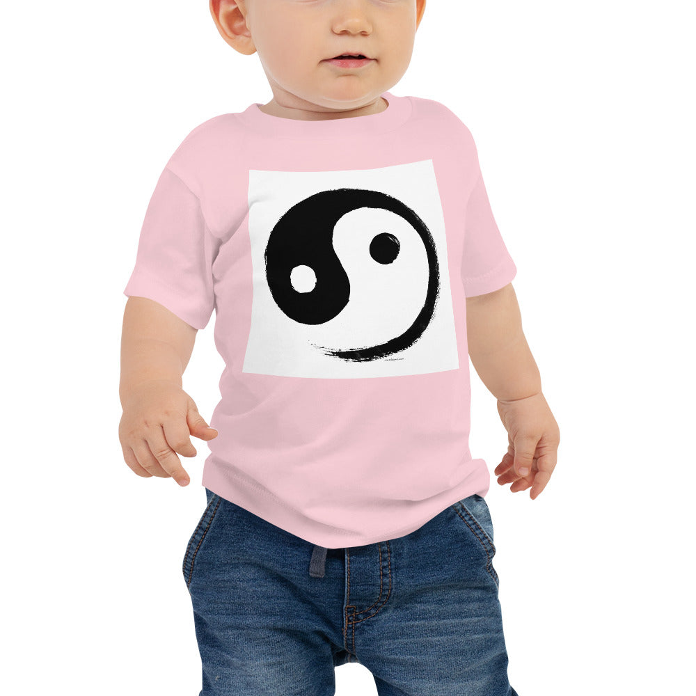 Baby Jersey Tee - Ink Brush Yin Yang