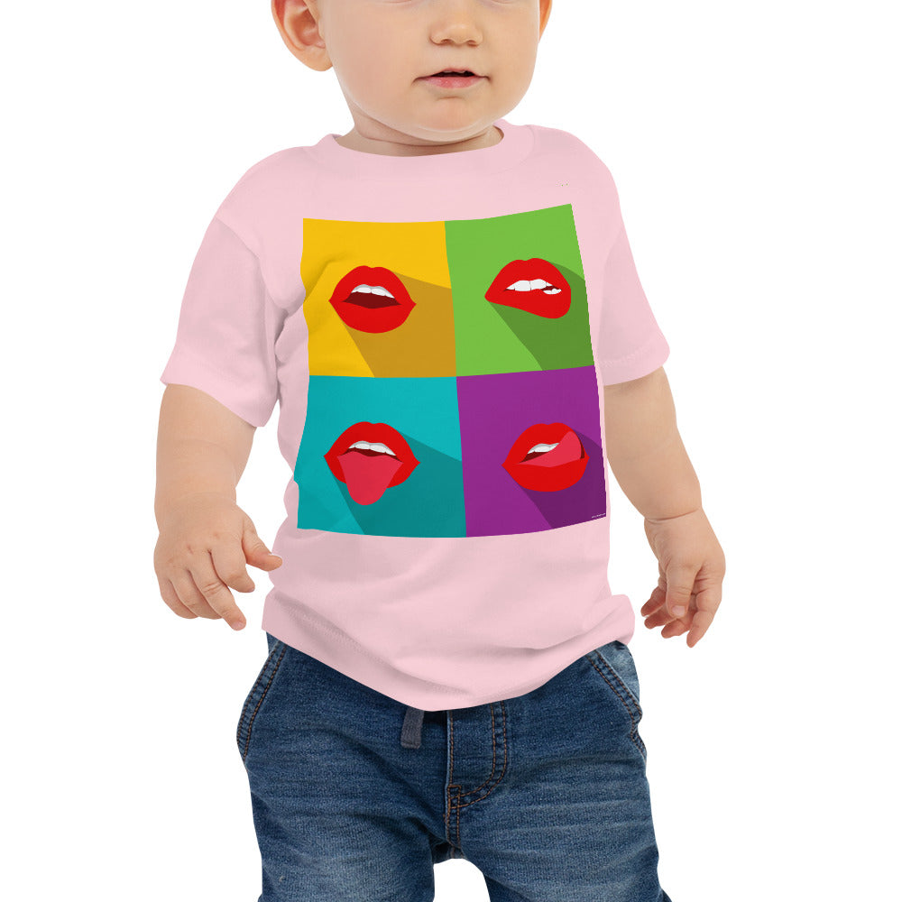 Baby Jersey Tee - Pop Lips