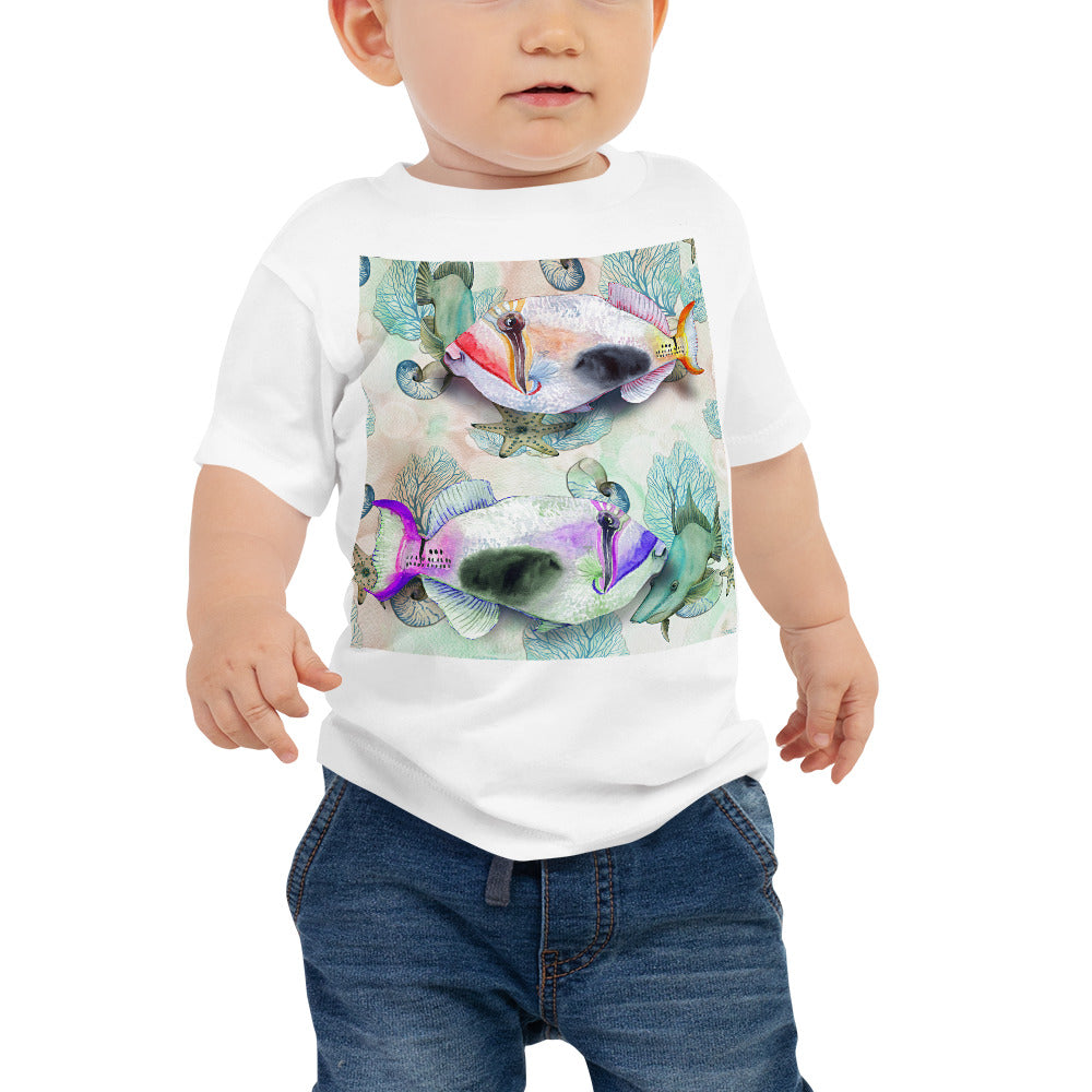 Baby Jersey Tee - Painted Fish