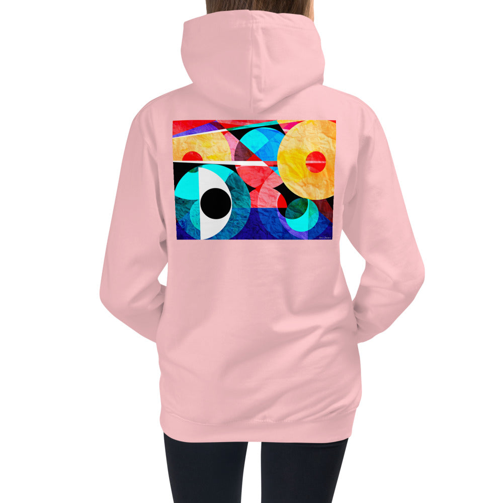 Premium Hoodie - Just BACK: Abstract Red Eye
