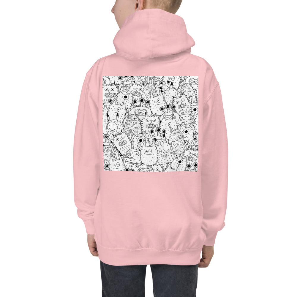 Premium Hoodie - Just BACK: Funny Monsters