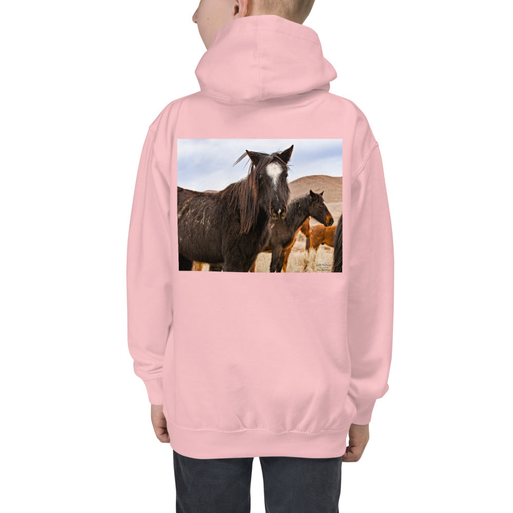 Premium Hoodie - BACK Print: Wild Mustangs