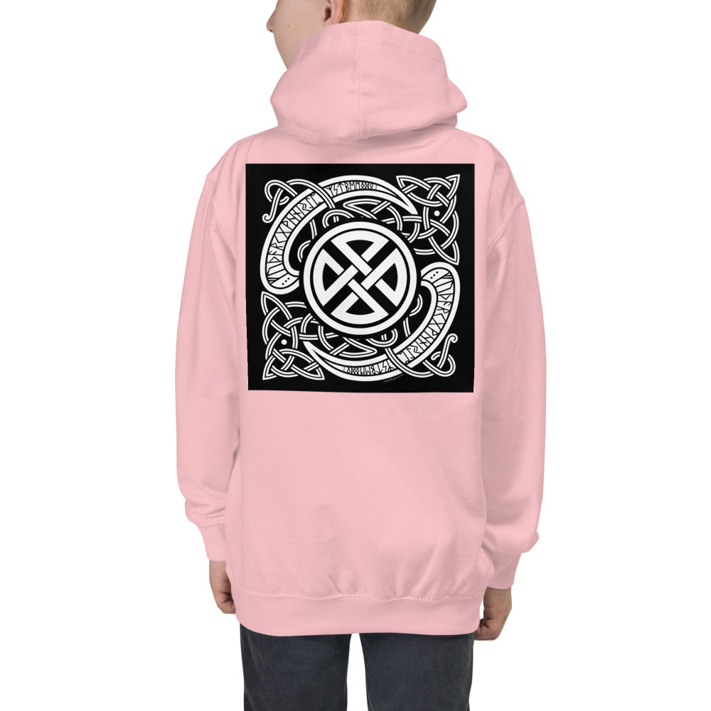Premium Hoodie - BACK Print: Celtic Knot & Norse Runes