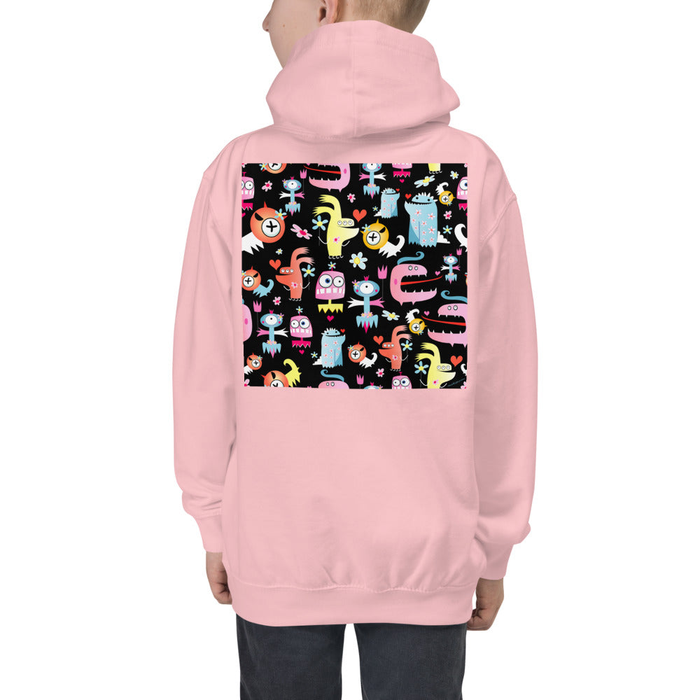 Premium Hoodie - BACK Print: Space Monsters