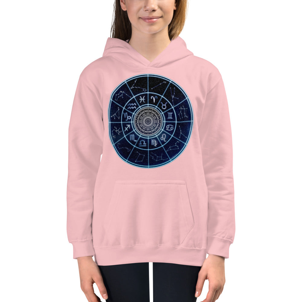 Premium Hoodie - FRONT Print: Astrological Star Circle