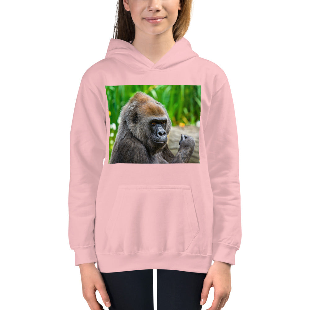 Premium Hoodie - FRONT Print: Young Gorilla