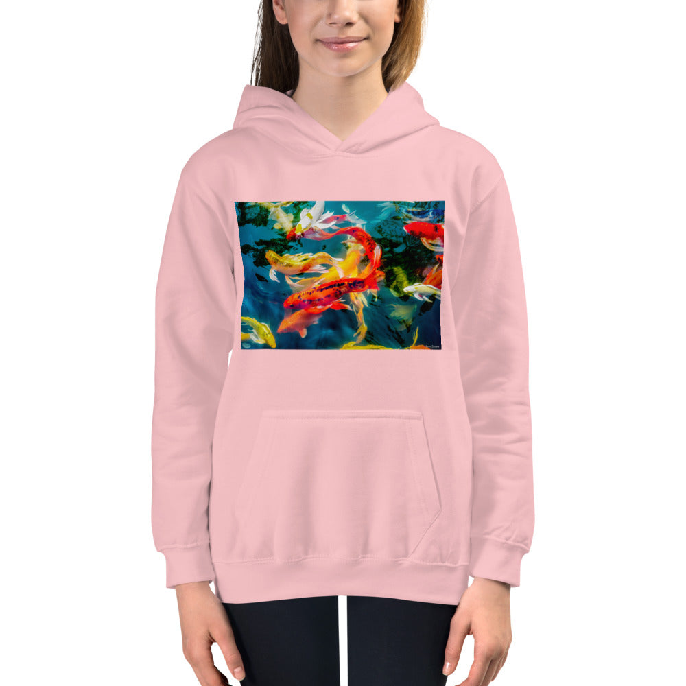 Premium Hoodie - FRONT Print: Koi Pond