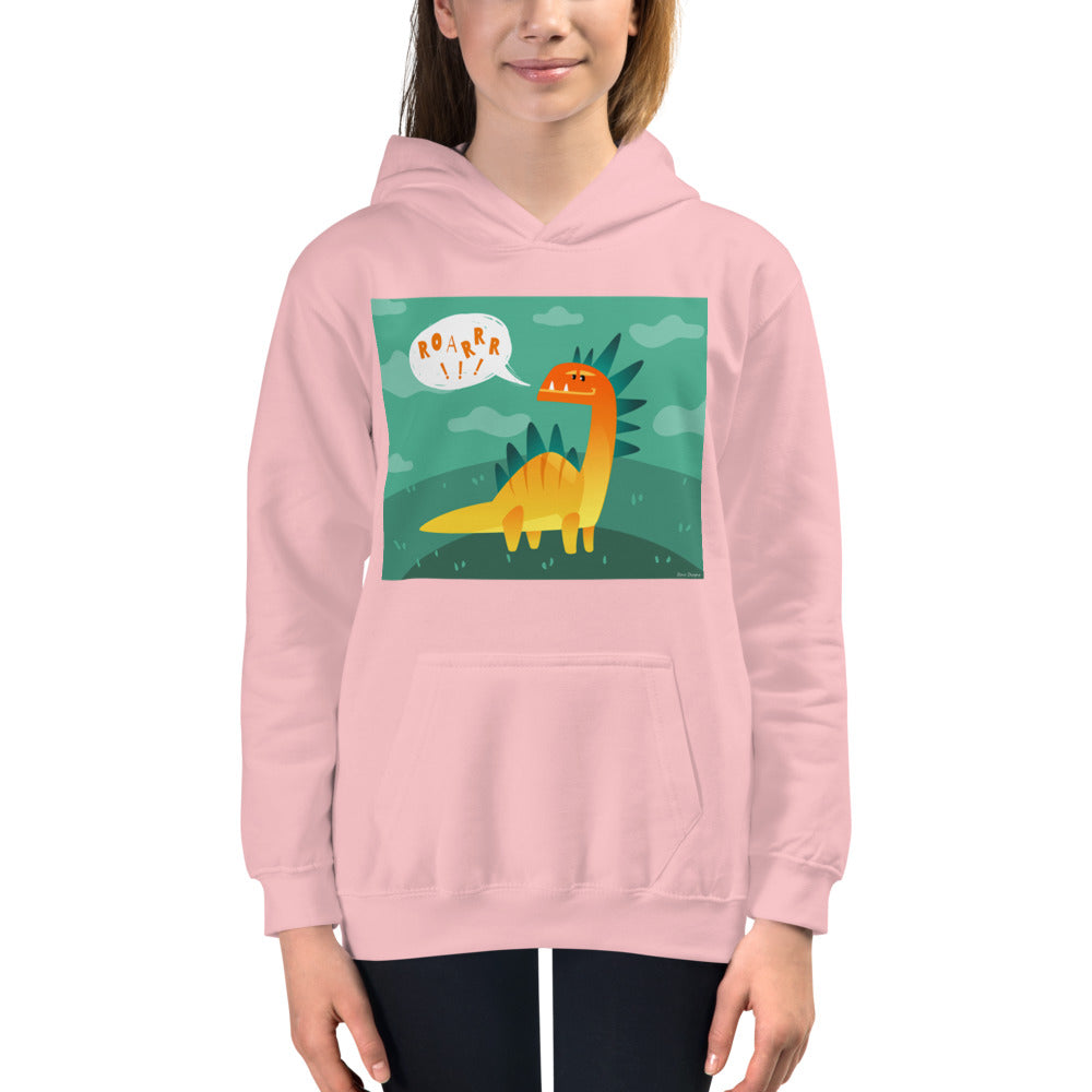 Premium Hoodie - FRONT Print: Dino Roar!