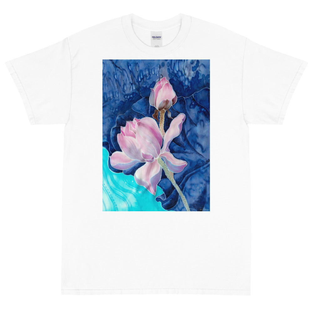 Heavy Weight Tee - Pink Flower - Ronz-Design-Unique-Apparel