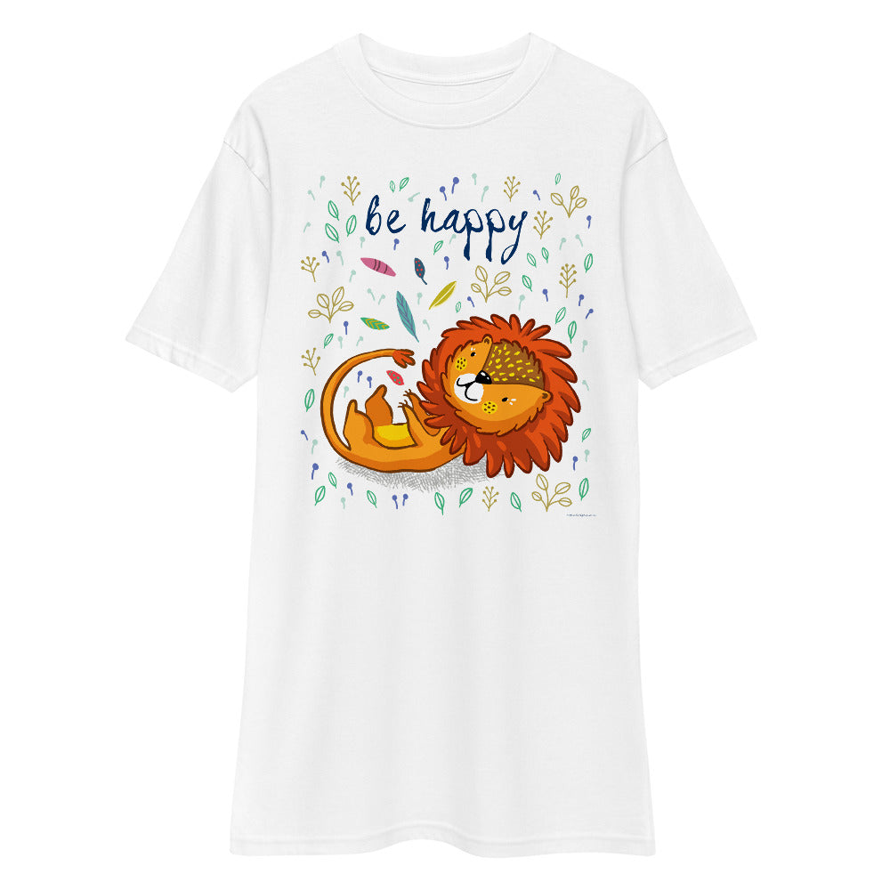 Premium Heavyweight Tee - Be Happy