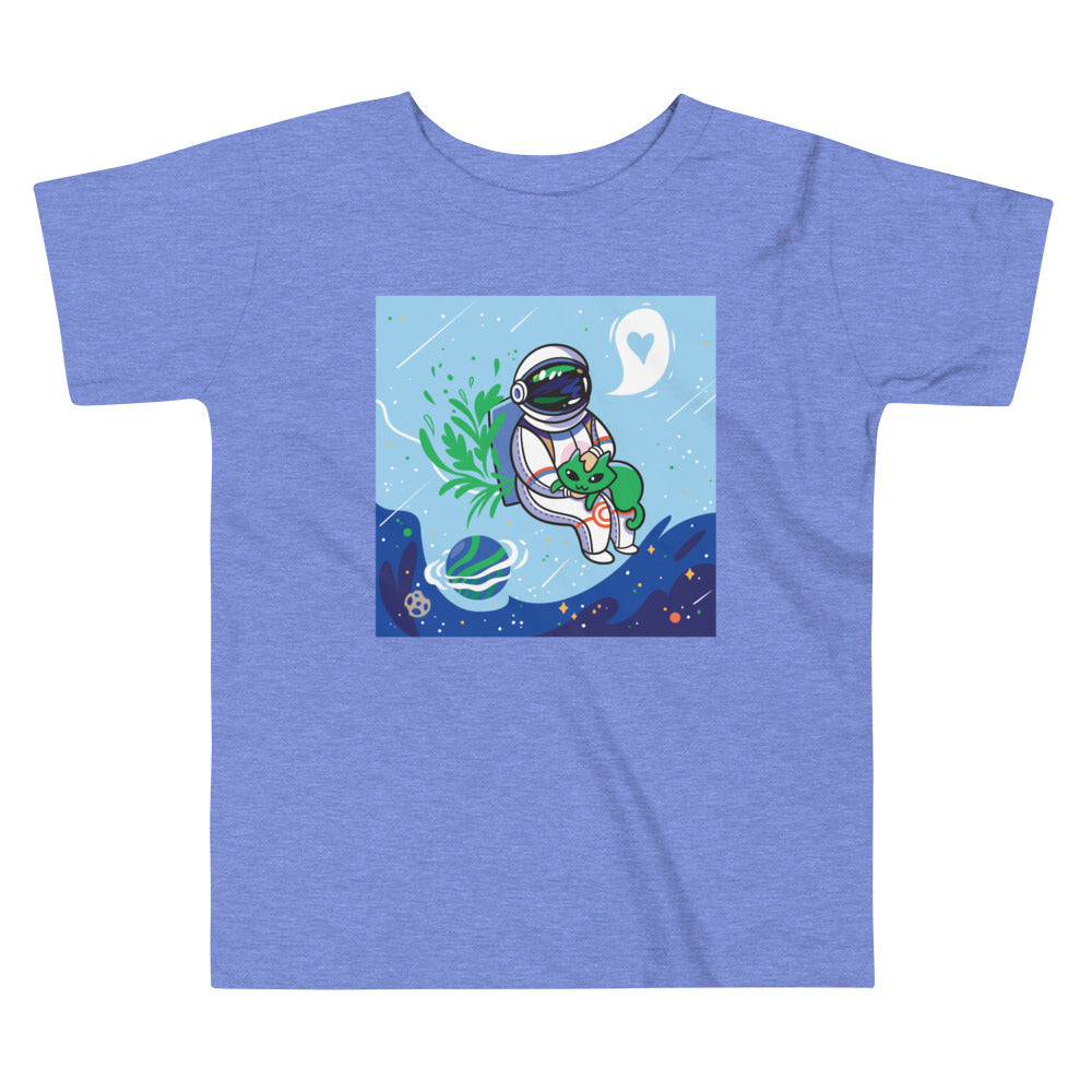 Astronaut & Alien Space Cat: Premium KIds Tee