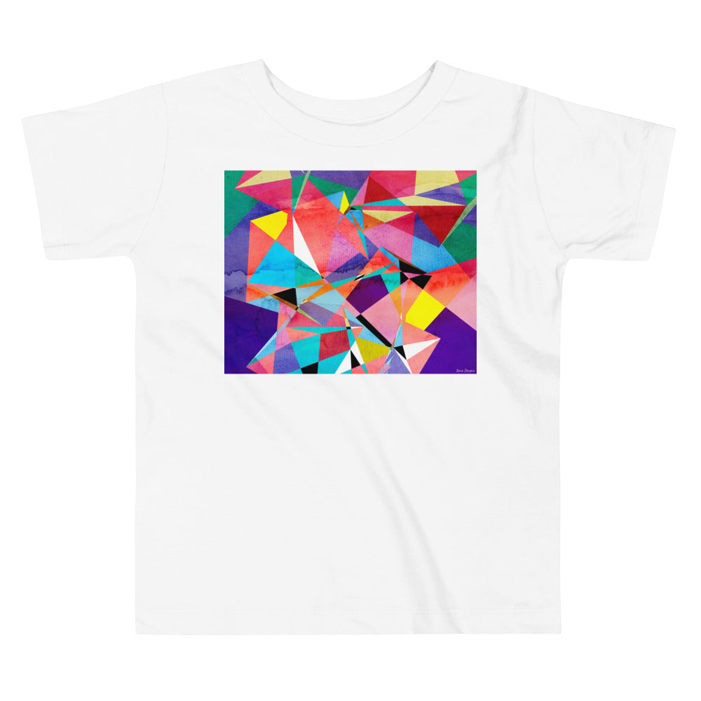Premium Soft Toddler Tee - Abstract Triangles