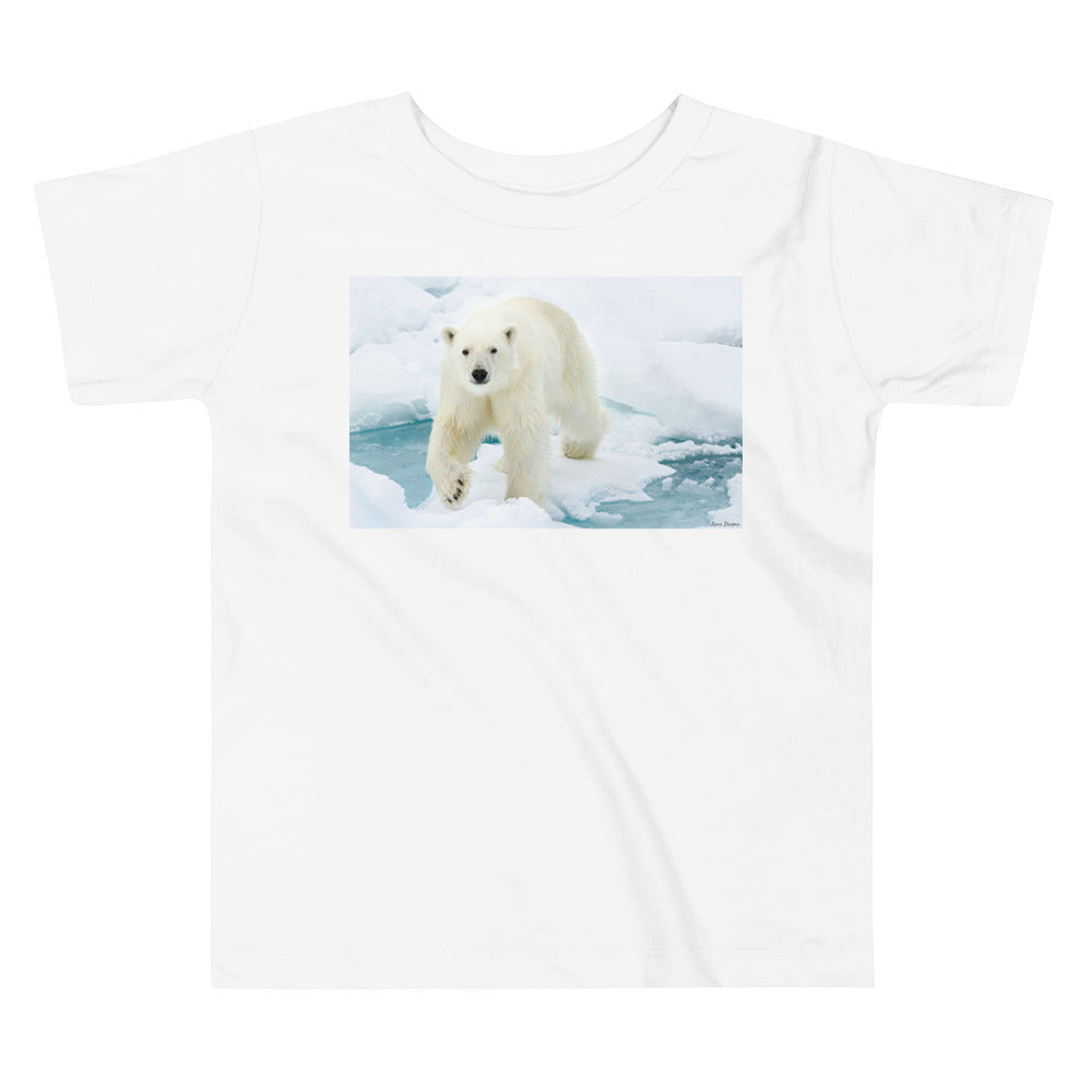 Premium Soft Toddler Tee - Polar Bear on Ice