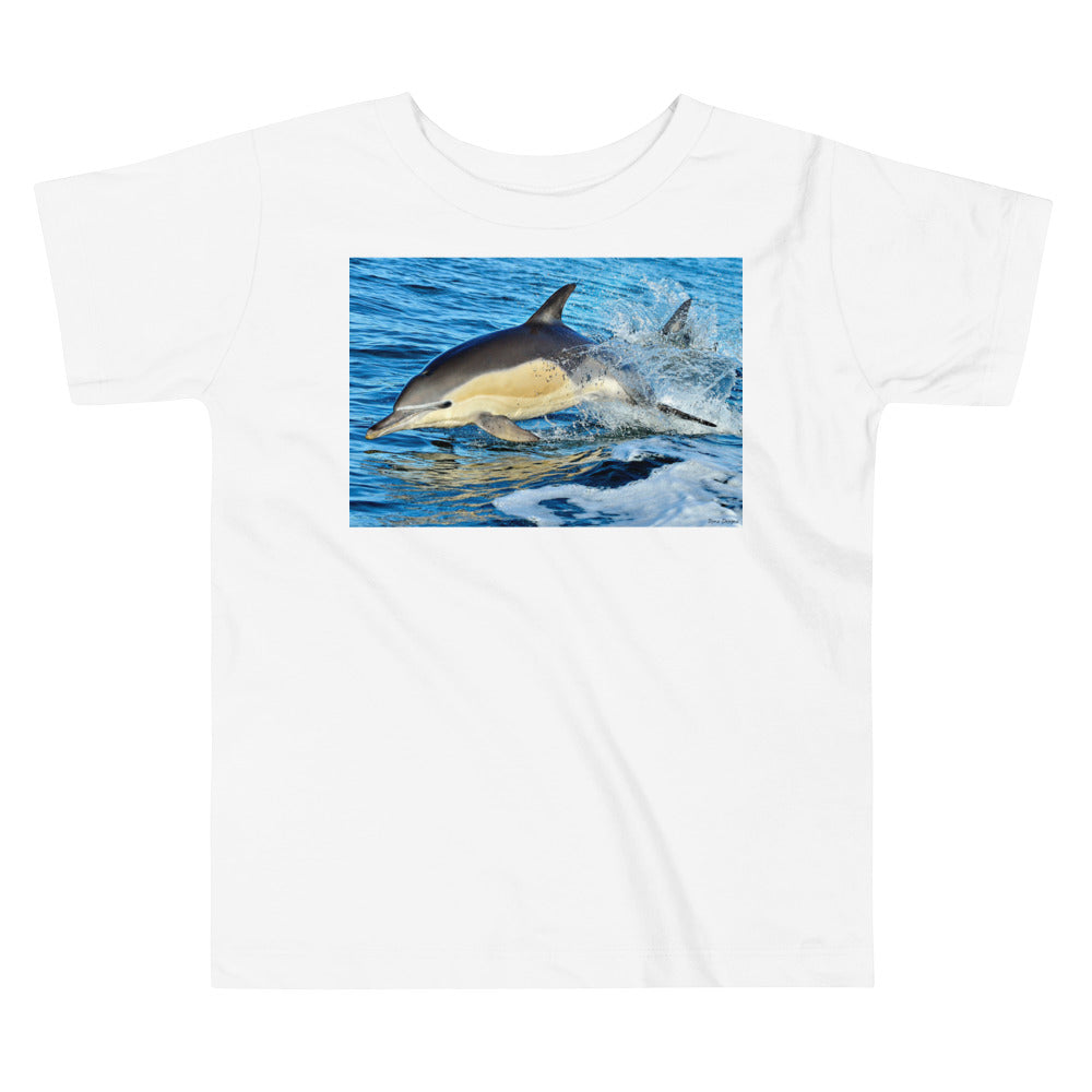 Premium Soft Toddler Tee - Dolphin Splash