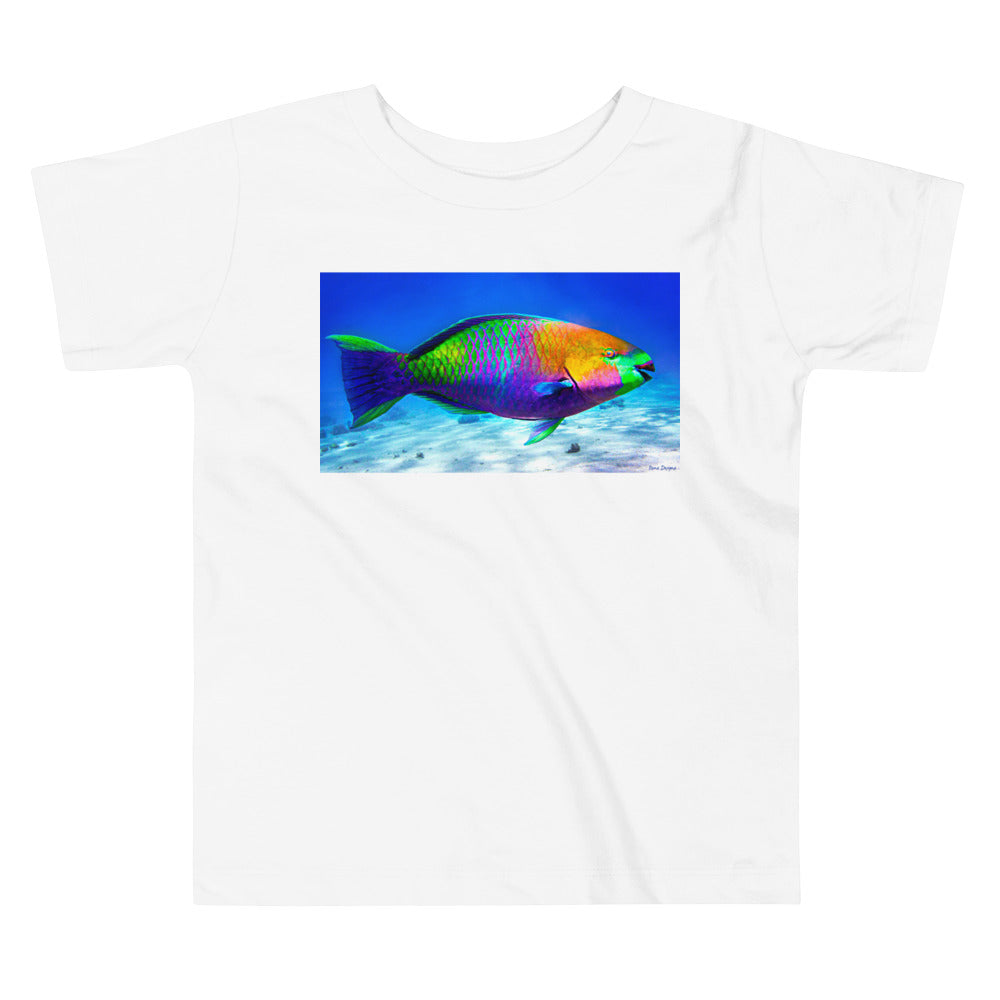 Premium Soft Toddler Tee - Parrot Fish