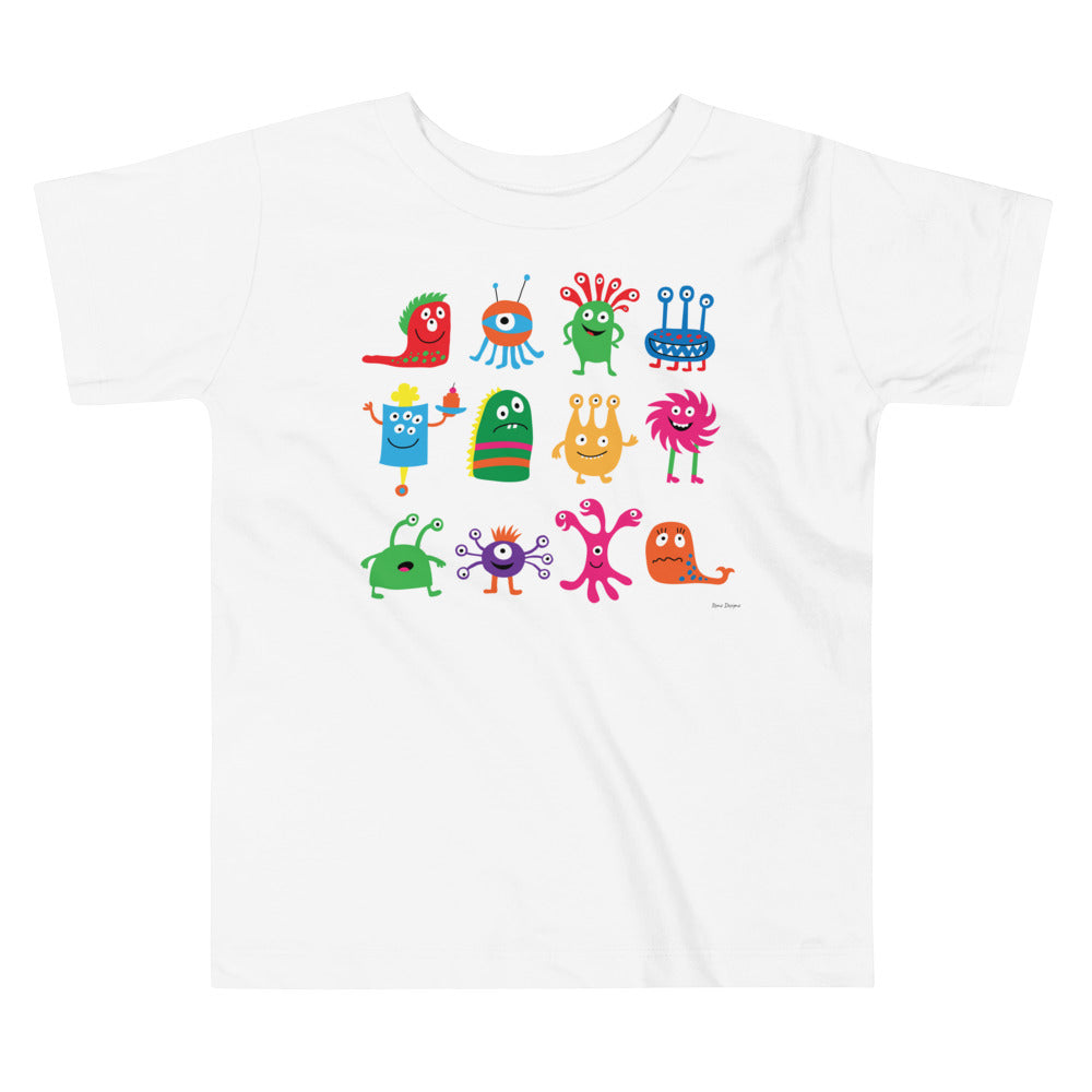 Premium Soft Toddler Tee - Spaced Out Monsters