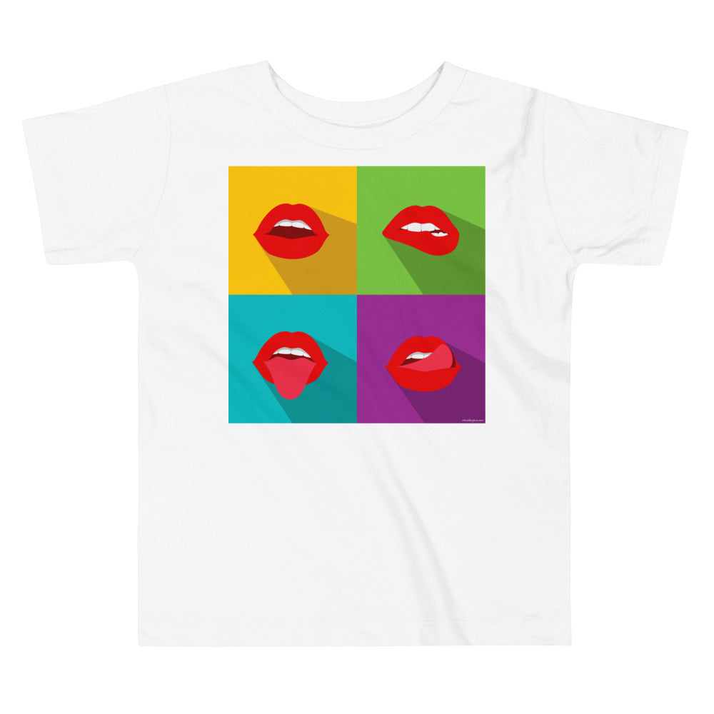 Premium Soft Toddler Tee - Pop Lips