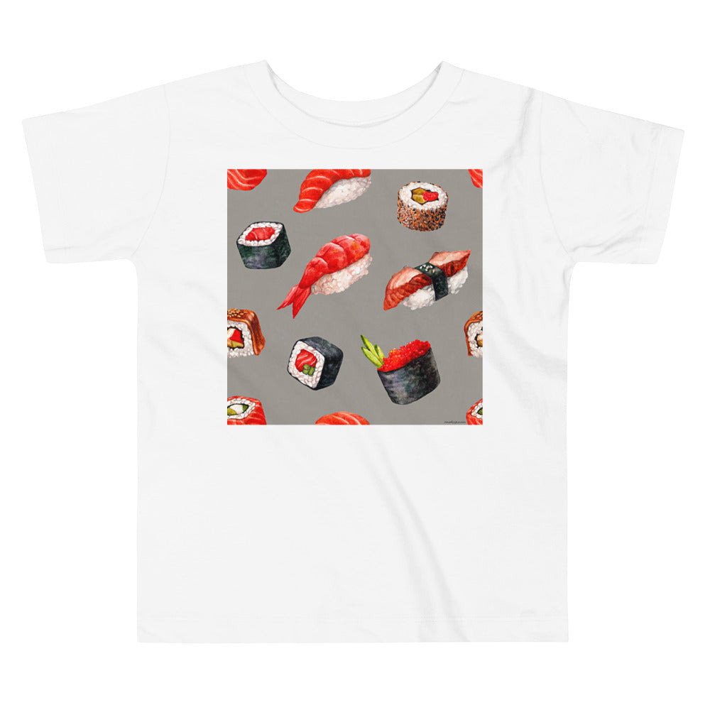 Premium Soft Toddler Tee - Sushi Pieces