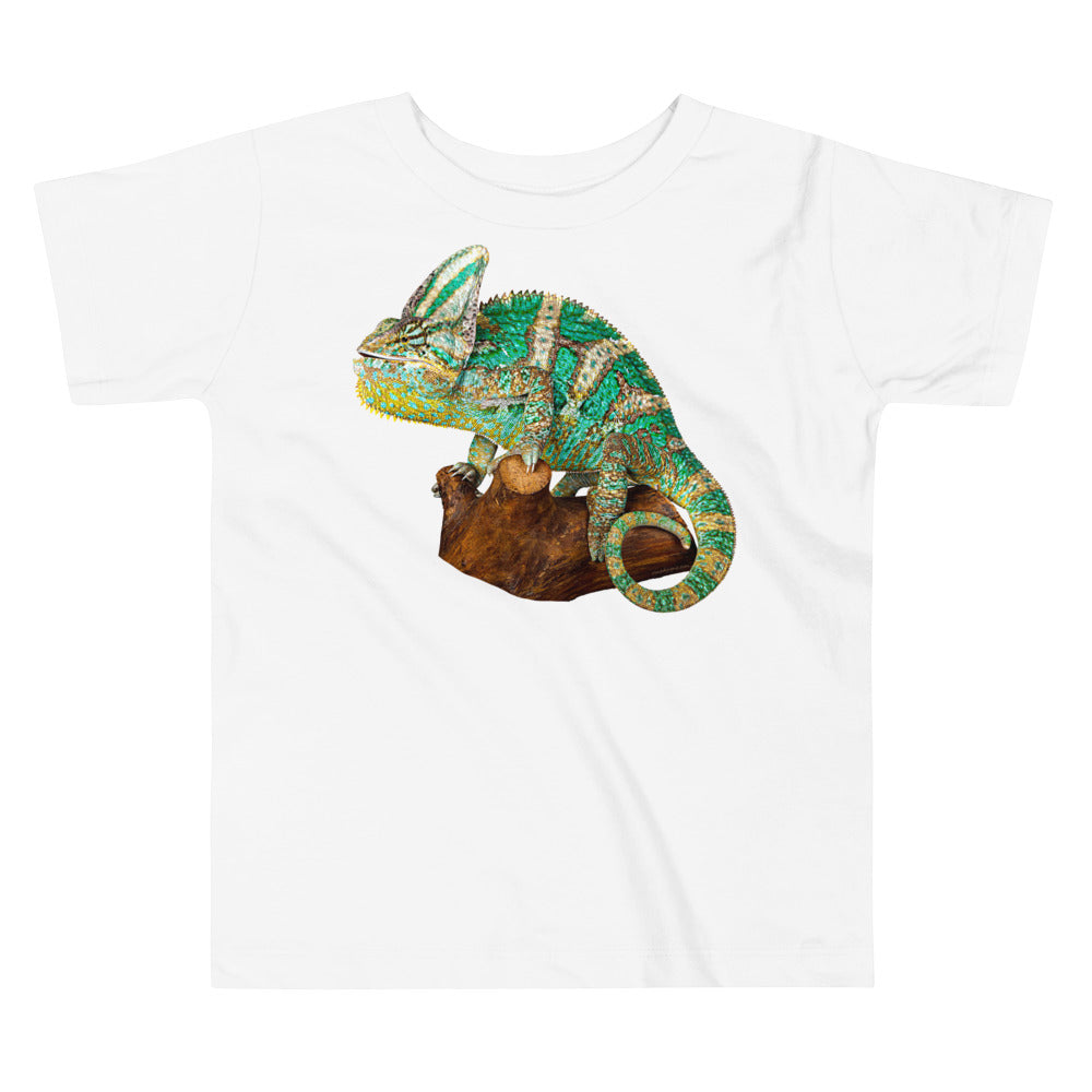 Premium Soft Toddler Tee - Green Vailed Chameleon
