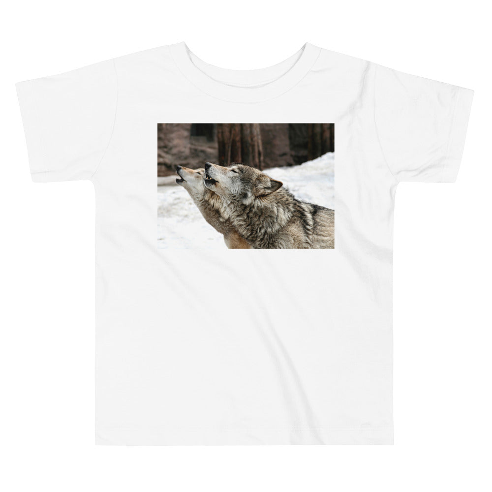 Premium Soft Toddler Tee - Wolf Harmony
