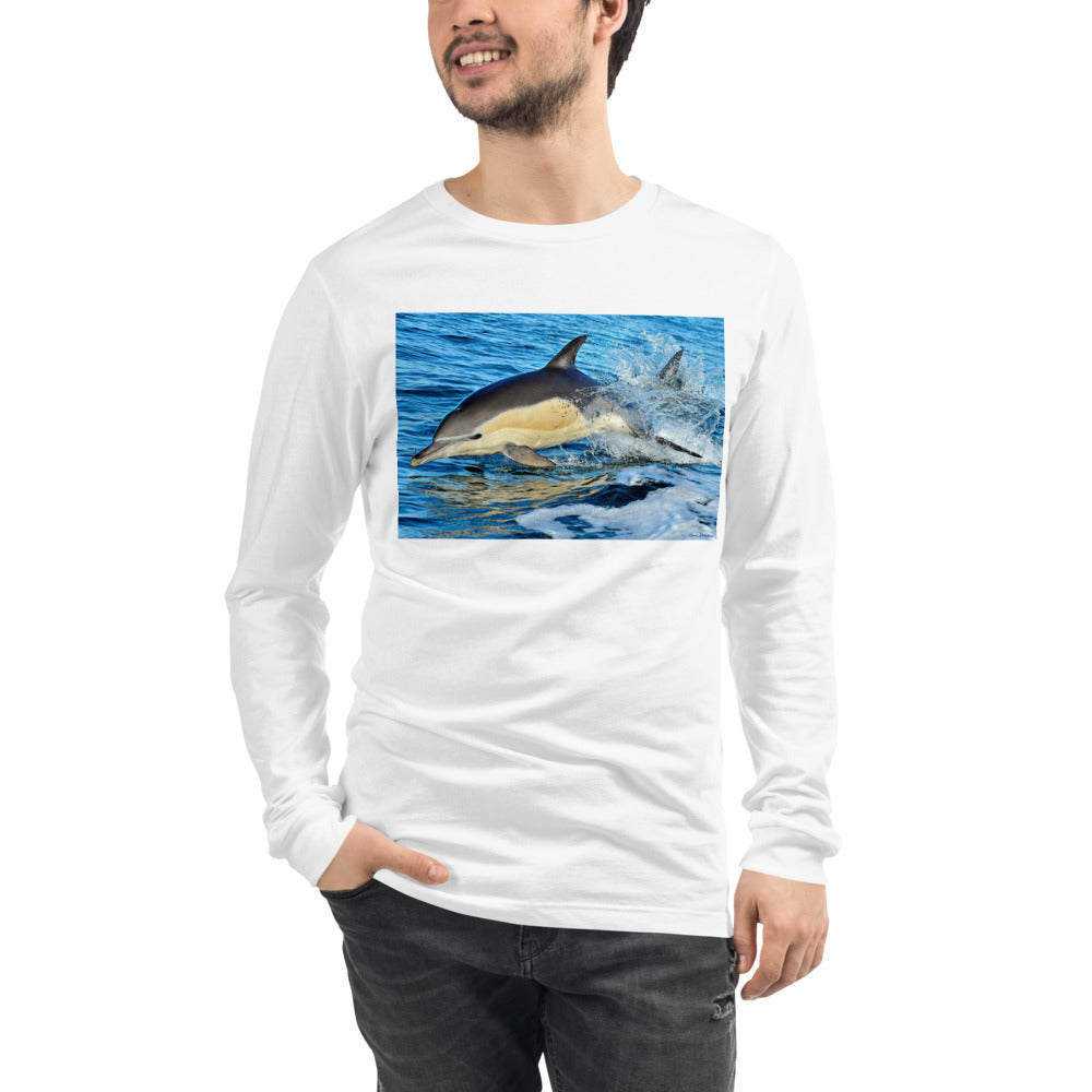 Premium Long Sleeve - Dolphin Splash