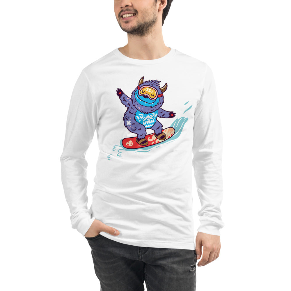 Premium Long Sleeve - Yeti Shredding It!