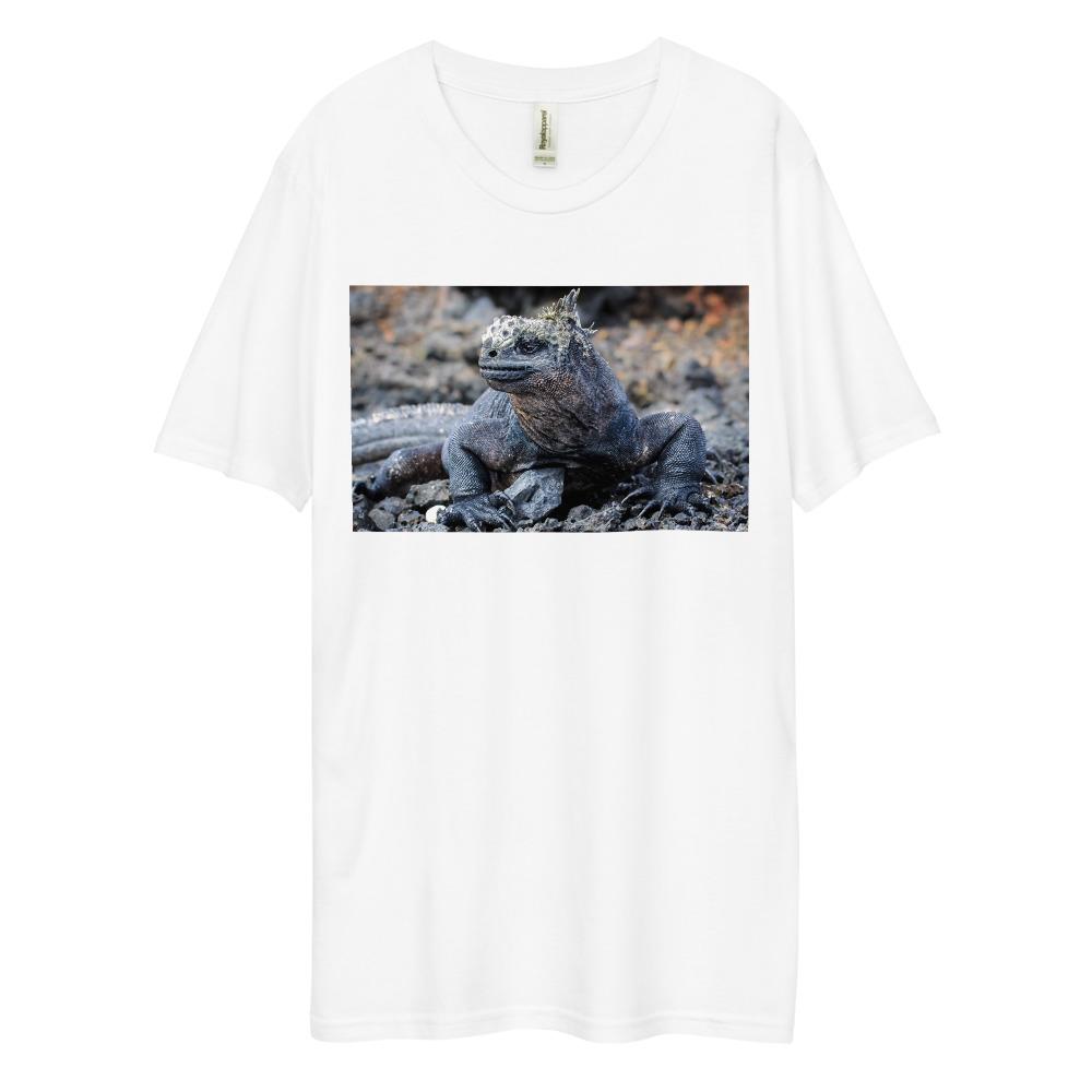 Men's Dee Lux Crew Neck - Galapagos Blue Marine Iguana