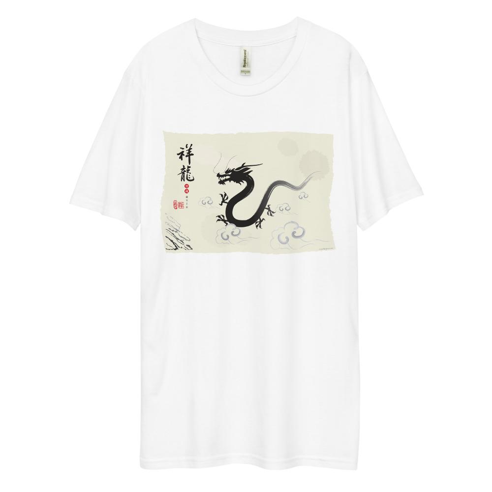 Men's Dee Lux Crew Neck - Ink Brush Dragon