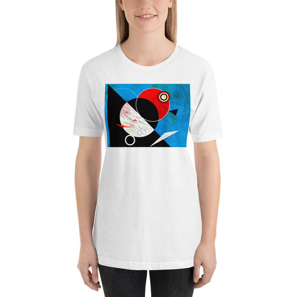 Classic Crew Neck Tee - Abstract Orbit - Ronz-Design-Unique-Apparel