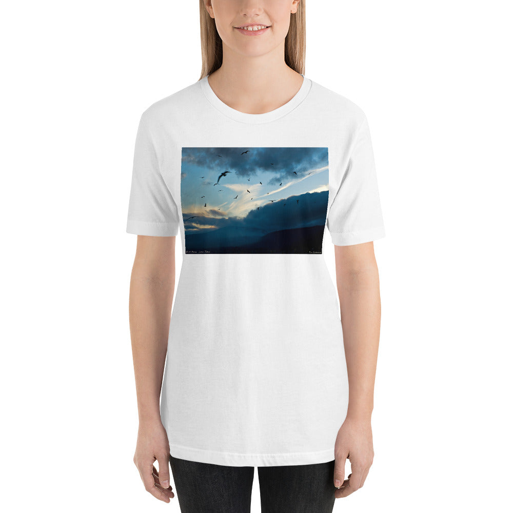 Classic Crew Neck Tee - Bird Storm - Ronz-Design-Unique-Apparel