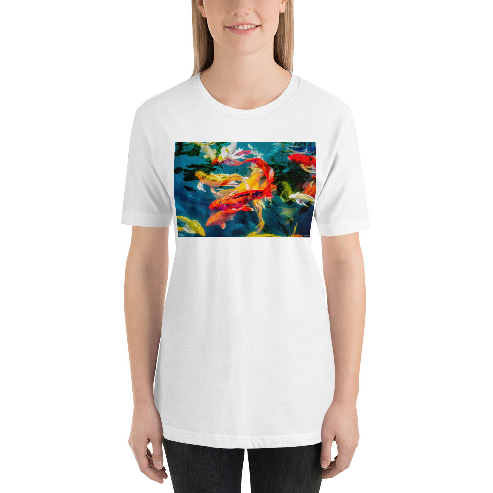 Classic Crew Neck Tee - Koi Pond - Ronz-Design-Unique-Apparel