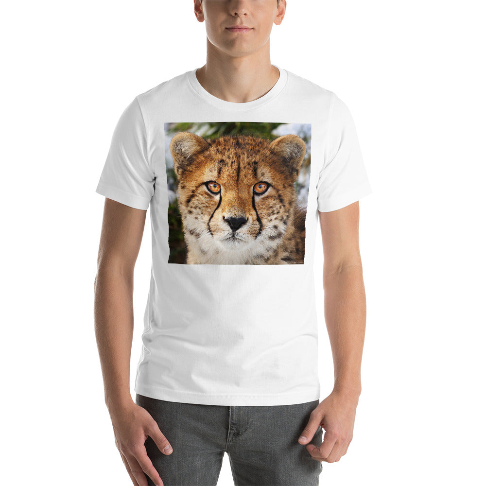 Classic Crew Neck Tee - Cheetah Stare - Ronz-Design-Unique-Apparel