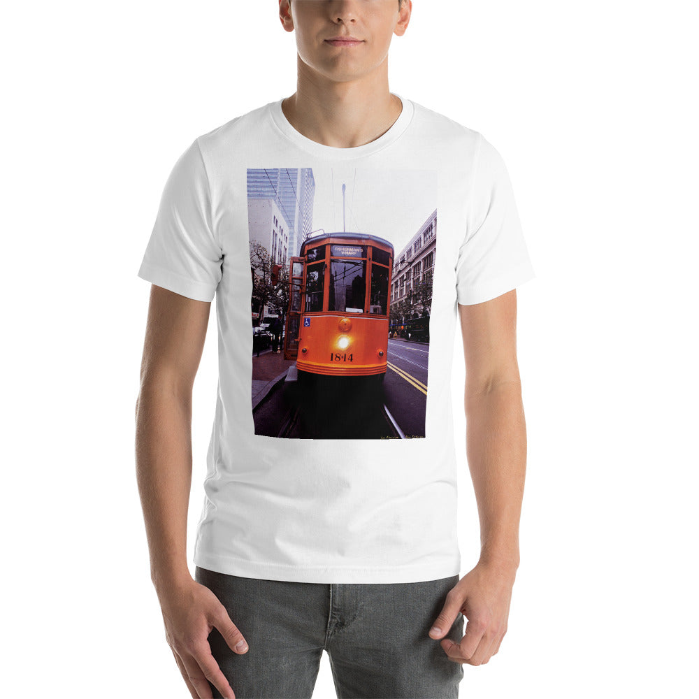 Classic Crew Neck Tee - 1928 Milan Trolley - Ronz-Design-Unique-Apparel