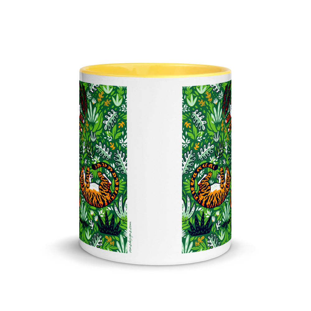 Color In 11oz Ceramic Mug - Very Silly Tigers