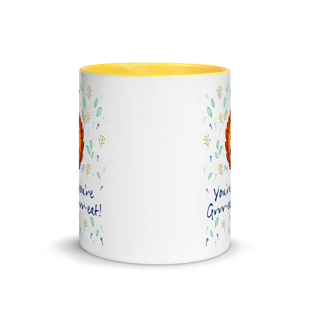 Color Inside 11oz Ceramic Mug - You're Grrr-eat!