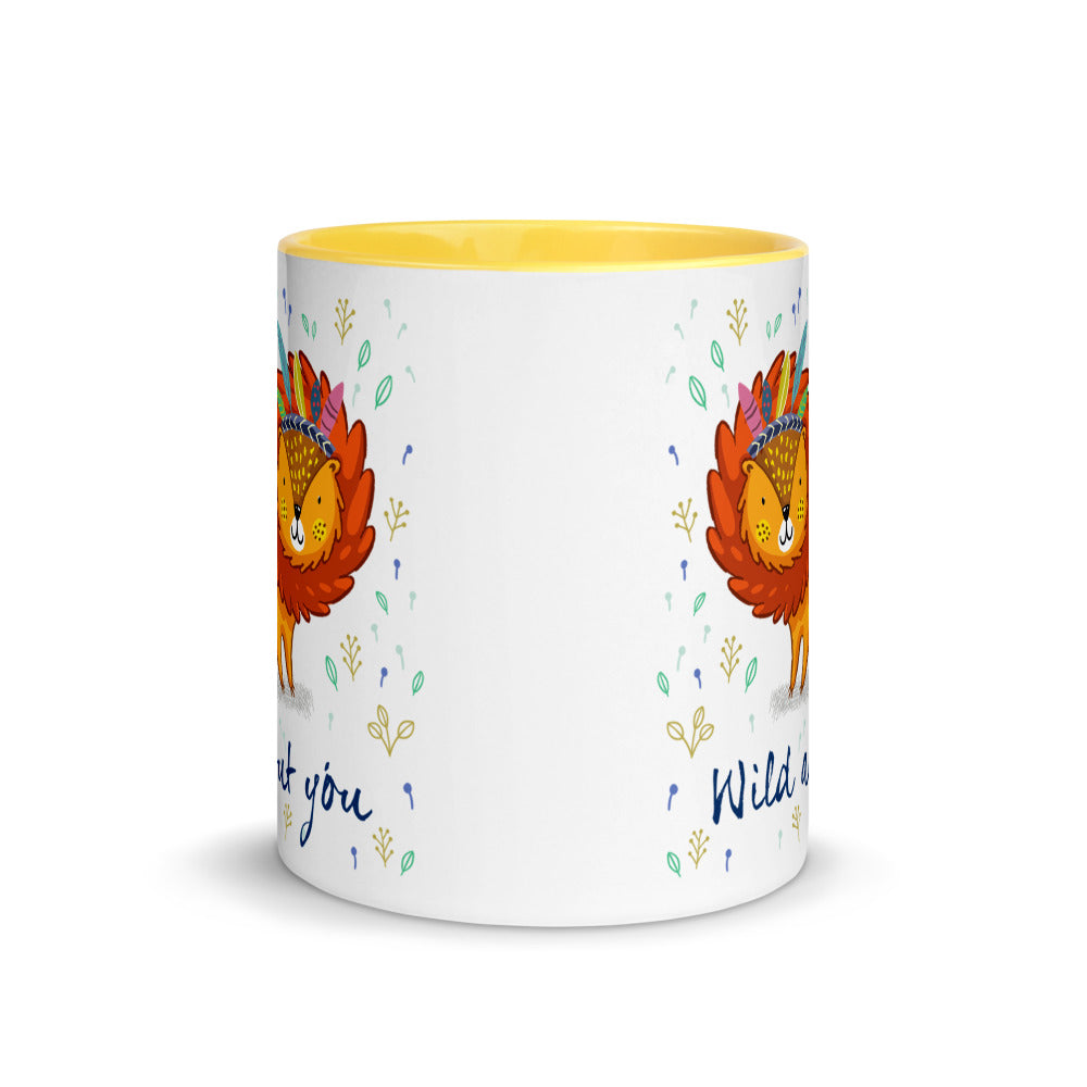 Color Inside 11oz Ceramic Mug - Wild About You