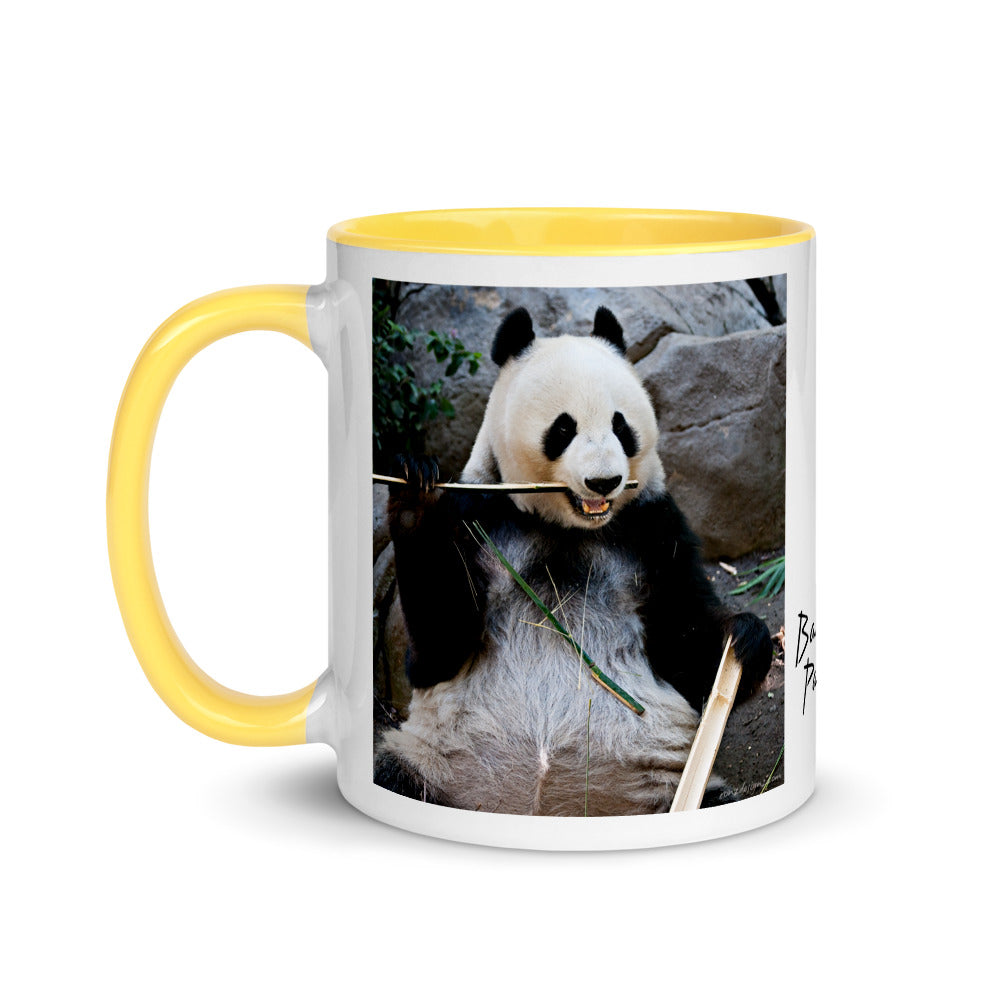 Color Inside 11oz Ceramic Mug - Bamboo Panda