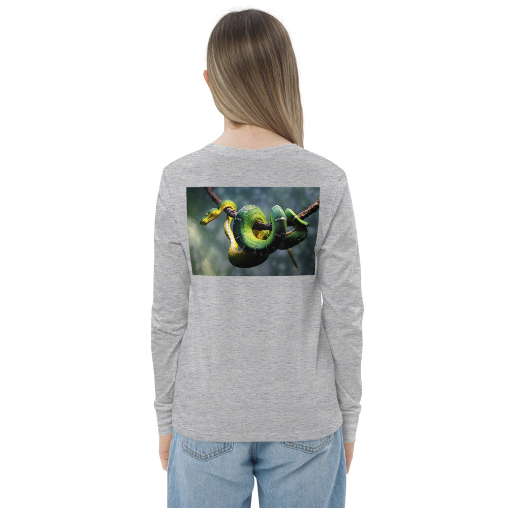Premium Soft Long Sleeve - FRONT & BACK: Green Tree Pythons