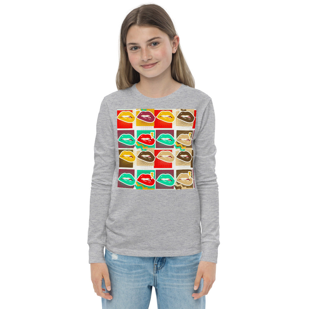 Premium Soft Jersey Crew - Pop Lips